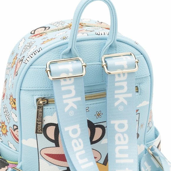 NEW WondaPop x Paul Frank Monkey Bag Vegan Leather Mini Fashion Backpack - Picture 9 of 10